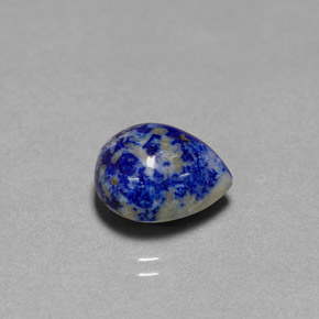 5.38 ct Blue Lapis Lazuli Gemstone, Lapis Lazuli Gem in Pear Cabochon Shape for Sale.