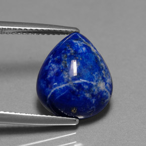 7.38 ct Blue Lapis Lazuli Stone, Natural Lapis Lazuli in Pear Cabochon Shape for Sale