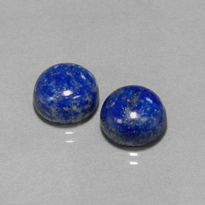 8.74 ct Blue Lapis Lazuli Gemstone, Lapis Lazuli Gem in Round Cabochon Shape for Sale.