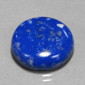 13.36 ct Blue Lapis Lazuli Gemstone, Lapis Lazuli Gem in Round Cabochon Shape for Sale.