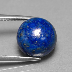 5.24 ct Blue Lapis Lazuli Stone, Natural Lapis Lazuli in Round Cabochon Shape for Sale