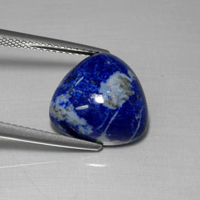 7.96 ct Blue Lapis Lazuli Stone, Natural Lapis Lazuli in Trillion Cabochon Shape for Sale