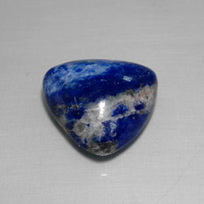 9.54 ct Blue Lapis Lazuli Gemstone, Lapis Lazuli Gem in Trillion Cabochon Shape for Sale.
