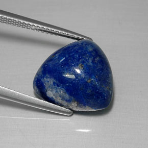 10.93 ct Blue Lapis Lazuli Stone, Natural Lapis Lazuli in Trillion Cabochon Shape for Sale