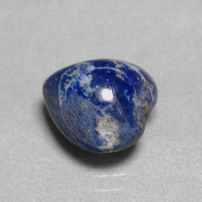 3.85 ct Blue Lapis Lazuli Stone, Natural Lapis Lazuli in Heart Cabochon Shape for Sale