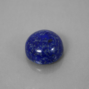 4.91 ct Blue Lapis Lazuli Gemstone, Lapis Lazuli Gem in Round Cabochon Shape for Sale.
