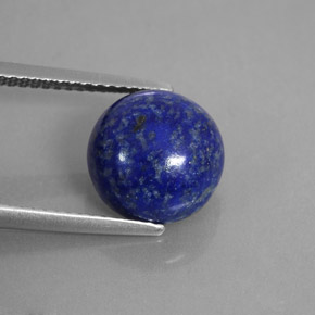 4.91 ct Blue Lapis Lazuli Stone, Natural Lapis Lazuli in Round Cabochon Shape for Sale