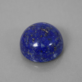 6.65 ct Blue Lapis Lazuli Gemstone, Lapis Lazuli Gem in Round Cabochon Shape for Sale.