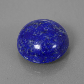 6.14 ct Blue Lapis Lazuli Gemstone, Lapis Lazuli Gem in Round Cabochon Shape for Sale.