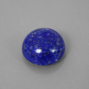 4.18 ct Blue Lapis Lazuli Gemstone, Lapis Lazuli Gem in Round Cabochon Shape for Sale.
