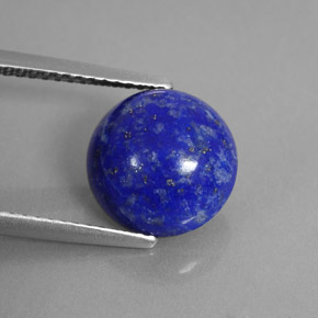 4.18 ct Blue Lapis Lazuli Stone, Natural Lapis Lazuli in Round Cabochon Shape for Sale