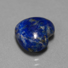 4.07 ct Blue Lapis Lazuli Stone, Natural Lapis Lazuli in Heart Cabochon Shape for Sale