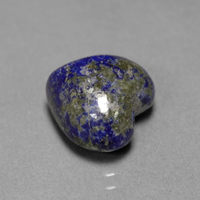 5.43 ct Blue Lapis Lazuli Stone, Natural Lapis Lazuli in Heart Cabochon Shape for Sale