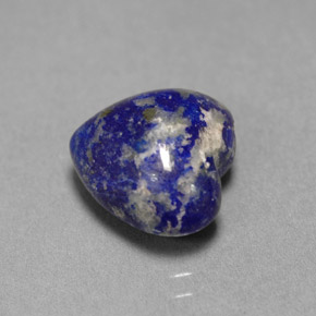 4.82 ct Blue Lapis Lazuli Stone, Natural Lapis Lazuli in Heart Cabochon Shape for Sale