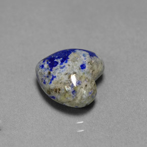 4.45 ct Blue Lapis Lazuli Stone, Natural Lapis Lazuli in Heart Cabochon Shape for Sale