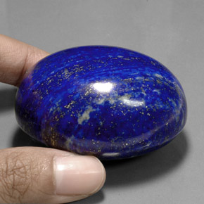 Lapis Lazuli Gemstone in 53 x 41.9 mm Size for Sale, Lapis Lazuli Stone in Royal Blue Color