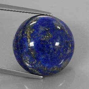 24.12 ct Blue Lapis Lazuli Stone, Natural Lapis Lazuli in Round Cabochon Shape for Sale