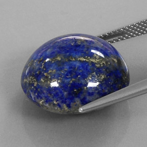Lapis Lazuli Gemstone in 17.1 mm Size for Sale, Lapis Lazuli Stone in Royal Blue Color