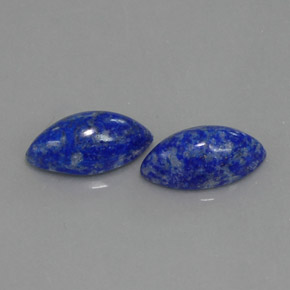 4.44 ct Blue Lapis Lazuli Gemstone, Lapis Lazuli Gem in Marquise Cabochon Shape for Sale.