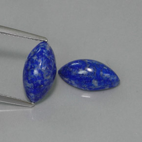4.44 ct Blue Lapis Lazuli Stone, Natural Lapis Lazuli in Marquise Cabochon Shape for Sale