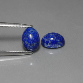 1.96 ct Blue Lapis Lazuli Stone, Natural Lapis Lazuli in Oval Cabochon Shape for Sale