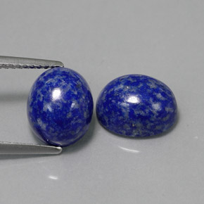 6.77 ct Blue Lapis Lazuli Gemstone, Lapis Lazuli Gem in Oval Cabochon Shape for Sale.