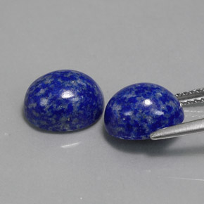 Lapis Lazuli Gemstone in 10 x 8 mm (calibrated) Size for Sale, Lapis Lazuli Stone in Royal Blue Color