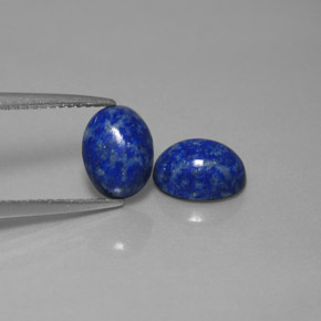 3.28 ct Blue Lapis Lazuli Stone, Natural Lapis Lazuli in Oval Cabochon Shape for Sale