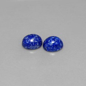 3.42 ct Blue Lapis Lazuli Gemstone, Lapis Lazuli Gem in Oval Cabochon Shape for Sale.