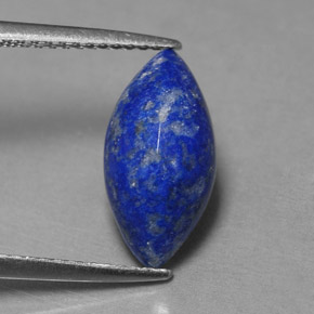 2.98 ct Blue Lapis Lazuli Stone, Natural Lapis Lazuli in Marquise Cabochon Shape for Sale