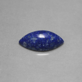 1.54 ct Blue Lapis Lazuli Gemstone, Lapis Lazuli Gem in Marquise Cabochon Shape for Sale.