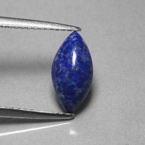 1.54 ct Blue Lapis Lazuli Stone, Natural Lapis Lazuli in Marquise Cabochon Shape for Sale