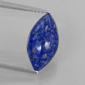 3.29 ct Blue Lapis Lazuli Stone, Natural Lapis Lazuli in Marquise Cabochon Shape for Sale