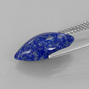 Lapis Lazuli Gemstone in 15.2 x 7.7 mm Size for Sale, Lapis Lazuli Stone in Royal Blue Color