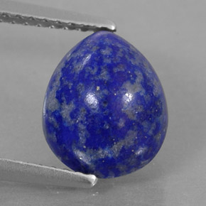 3.51 ct Blue Lapis Lazuli Stone, Natural Lapis Lazuli in Pear Cabochon Shape for Sale