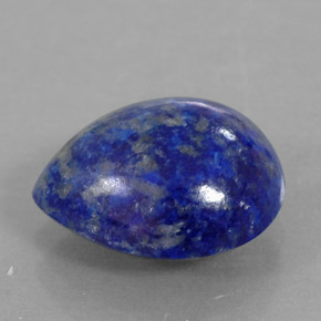 3.68 ct Blue Lapis Lazuli Gemstone, Lapis Lazuli Gem in Pear Cabochon Shape for Sale.