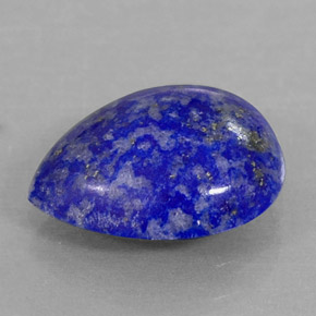 2.72 ct Blue Lapis Lazuli Gemstone, Lapis Lazuli Gem in Pear Cabochon Shape for Sale.