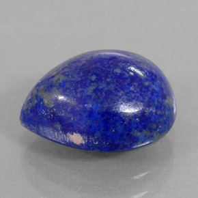 3.95 ct Blue Lapis Lazuli Gemstone, Lapis Lazuli Gem in Pear Cabochon Shape for Sale.