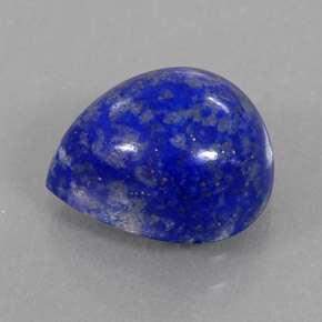 4.74 ct Blue Lapis Lazuli Gemstone, Lapis Lazuli Gem in Pear Cabochon Shape for Sale.