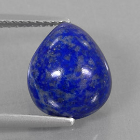 4.74 ct Blue Lapis Lazuli Stone, Natural Lapis Lazuli in Pear Cabochon Shape for Sale