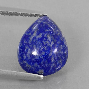 3.72 ct Blue Lapis Lazuli Stone, Natural Lapis Lazuli in Pear Cabochon Shape for Sale