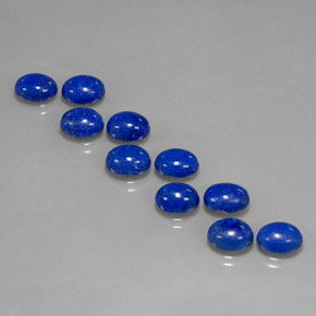 Lapis Lazuli Gemstone in 8 x 6 mm (calibrated) Size for Sale, Lapis Lazuli Stone in Royal Blue Color
