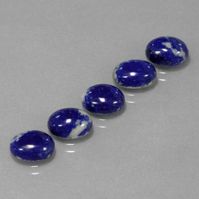 7.28 ct Blue Lapis Lazuli Stone, Natural Lapis Lazuli in Oval Cabochon Shape for Sale