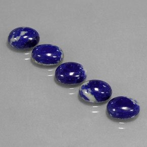 Lapis Lazuli Gemstone in 8 x 6 mm (calibrated) Size for Sale, Lapis Lazuli Stone in Royal Blue Color