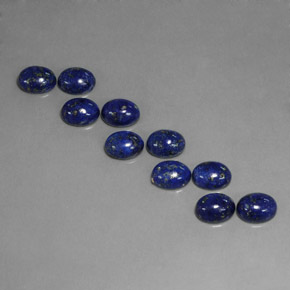 14.24 ct Blue Lapis Lazuli Gemstone, Lapis Lazuli Gem in Oval Cabochon Shape for Sale.