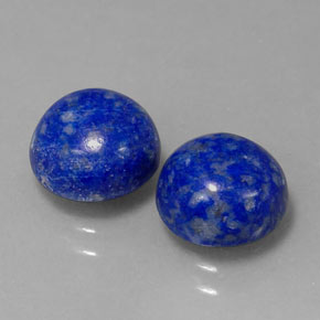 4.58 ct Blue Lapis Lazuli Stone, Natural Lapis Lazuli in Round Cabochon Shape for Sale