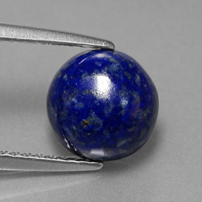 2.73 ct Blue Lapis Lazuli Gemstone, Lapis Lazuli Gem in Round Cabochon Shape for Sale.