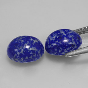Lapis Lazuli Gemstone in 9 x 7 mm (calibrated) Size for Sale, Lapis Lazuli Stone in Royal Blue Color