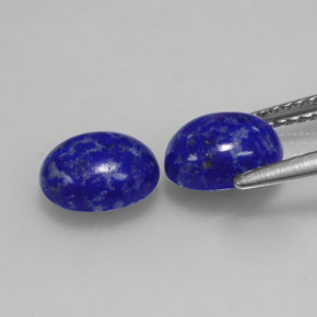 Lapis Lazuli Gemstone in 8 x 6 mm (calibrated) Size for Sale, Lapis Lazuli Stone in Royal Blue Color