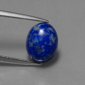 2.30 ct Blue Lapis Lazuli Gemstone, Lapis Lazuli Gem in Oval Cabochon Shape for Sale.